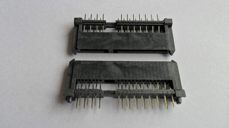 CA22-073 SATA 7+15P 母座 DIP 180°雙排雙魚(yú)叉加長(zhǎng)型2