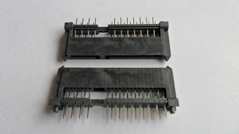CA22-073 SATA 7+15P 母座 DIP 180°雙排雙魚(yú)叉加長(zhǎng)型3